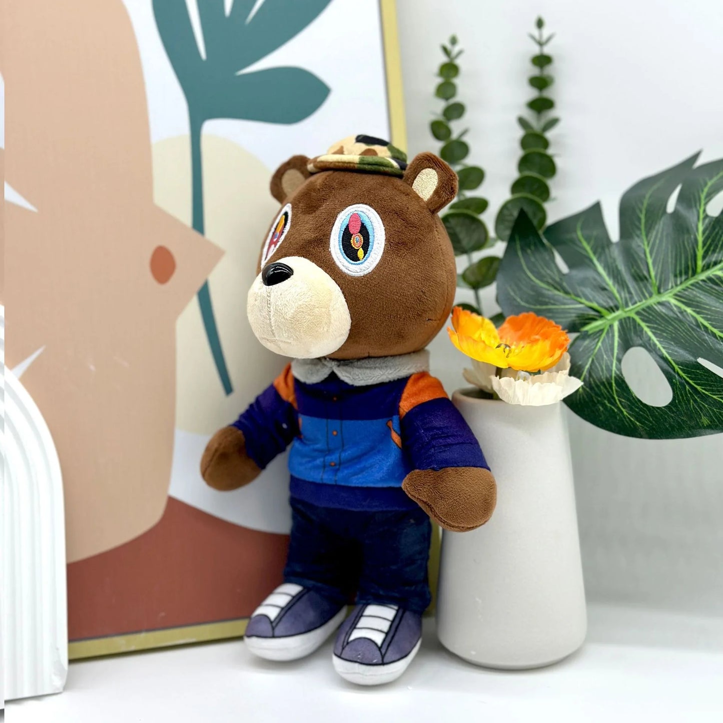 Kanye Teddy Bear Plush Toy Cartoon Bear Dolls Stuffed Soft Toy Christmas Birthday Gift For Children 26cm-30cm