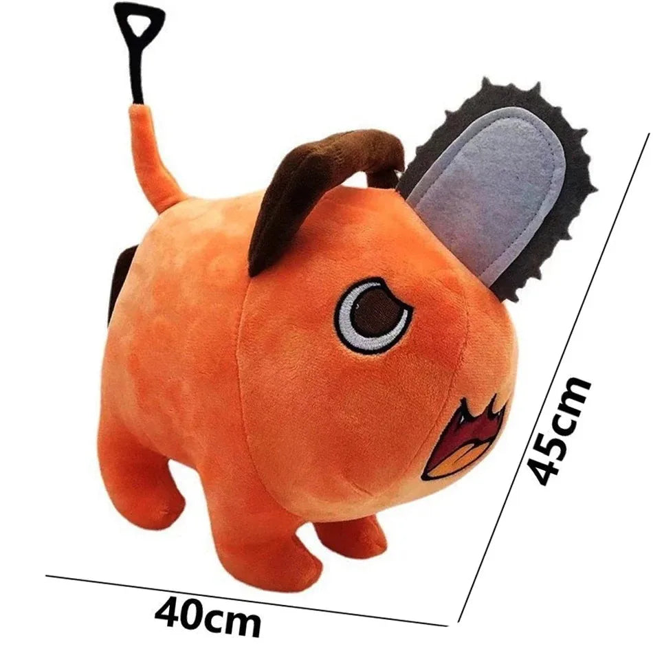 25/40cm Anime Chainsaw Man Dolls Plush Toy Cartoon Pochita Orange Dog Pillow Stuffed Soft Toy for Kids Birthday Gift