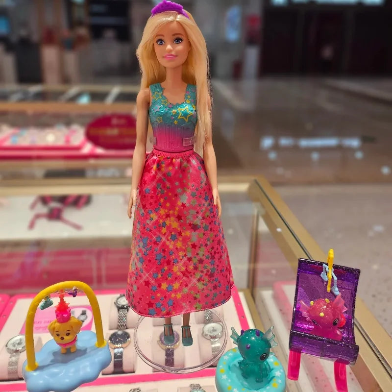 New Mattel Barbie Dolls Girls' Toys Pretty Play House Toys Birthday Gifts Princess Toys Beautiful Princess Toy For Children