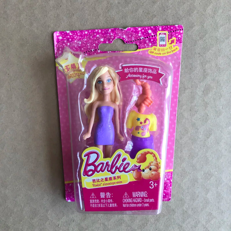 Barbie Dolls for Girls Cute Pet Constellation Series Mini Doll Genuine Girl Playing House Toys Cheap Random 1pcs