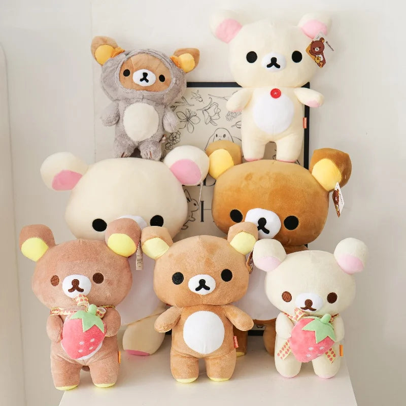 Rilakkuma Plush collection Teddy Bear Peluche Lovely Anime Bear Stuffed Doll Kawaii Room Decor Soft Birthday Xmas Gifts