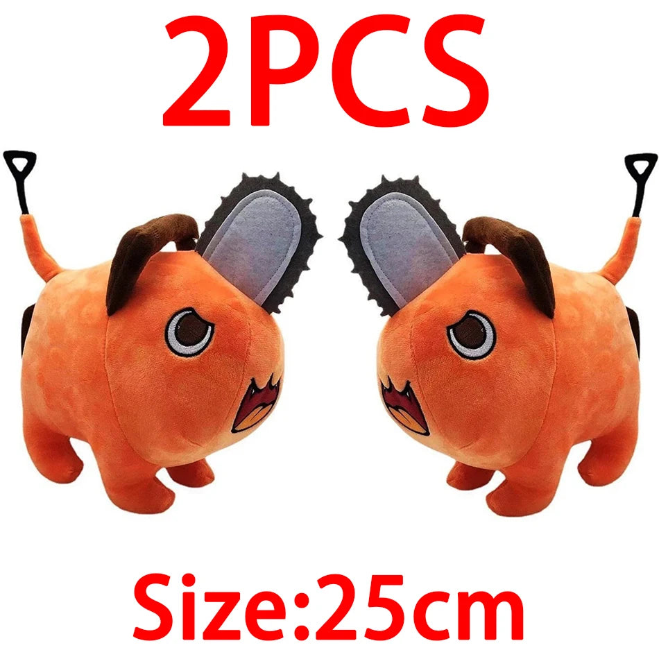 25/40cm Anime Chainsaw Man Dolls Plush Toy Cartoon Pochita Orange Dog Pillow Stuffed Soft Toy for Kids Birthday Gift