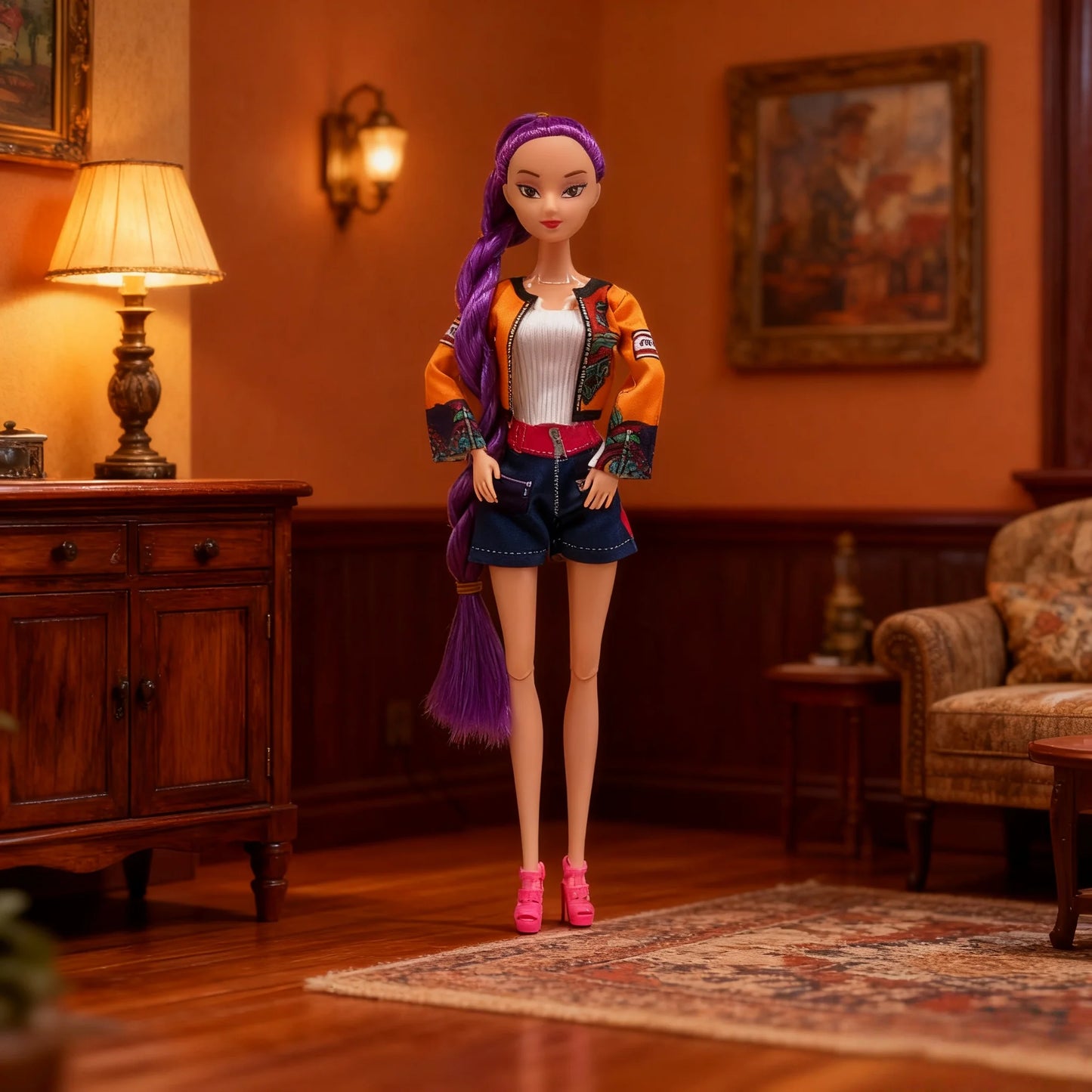 New Kpop Devil Hunter Barbie Doll Vinyl Doll Rumi mila Zoey Children's Birthday Gift Toy Desktop Ornament Gift Collection