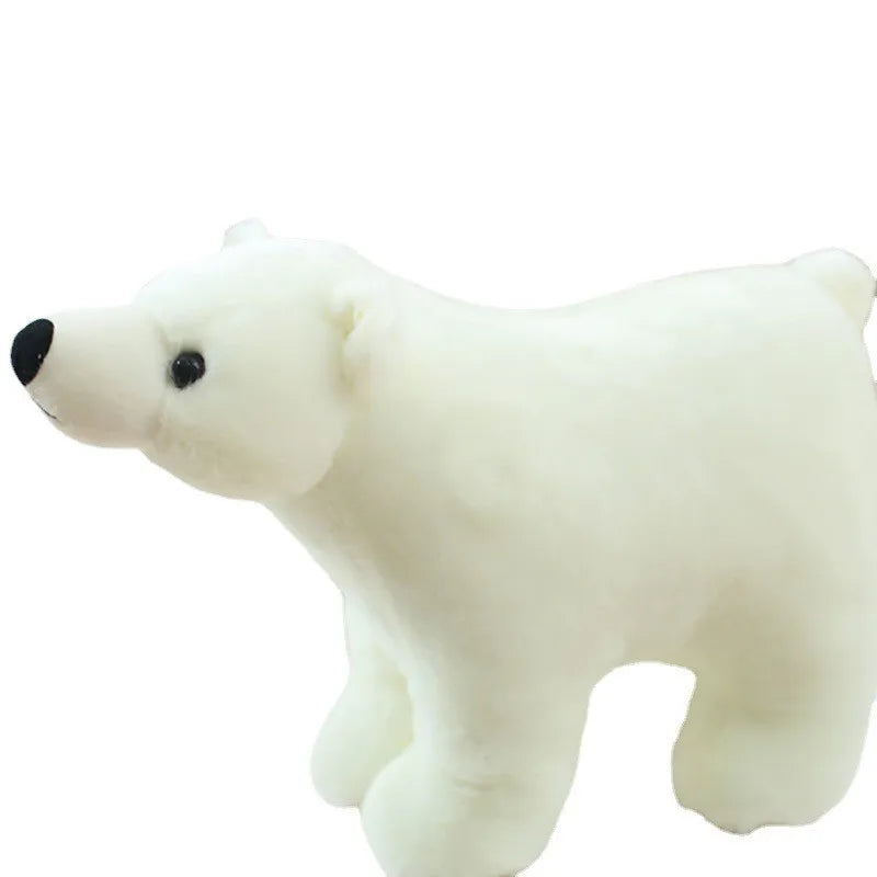 20/25/35/45cm Super Lovely Polar Bear Family Stuffed Plush Placating Toy Pure White Bear Soft Fabric Doll Gift for Children