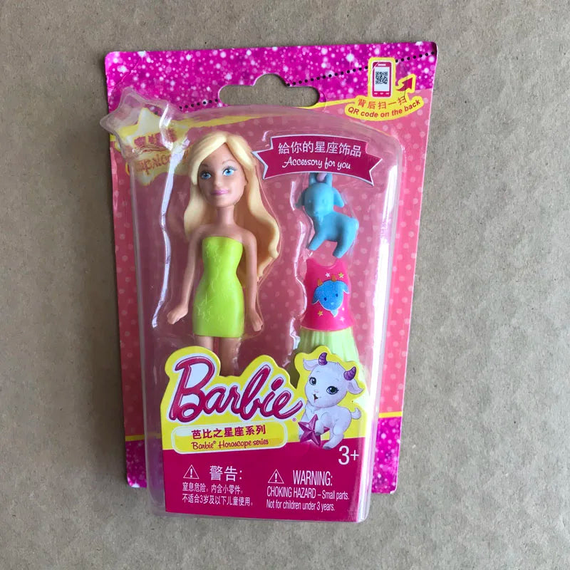 Barbie Dolls for Girls Cute Pet Constellation Series Mini Doll Genuine Girl Playing House Toys Cheap Random 1pcs