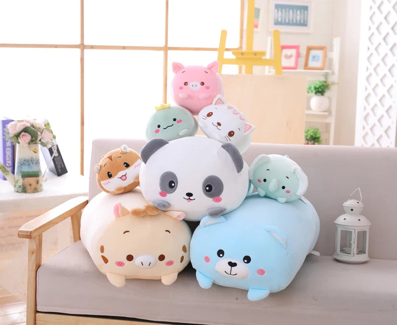 90cm Soft Animal Cartoon Corner Bio Pillow Cushion Cute Dog Cat Dinosaur Pig Unicorn Plush Toy Stuffed Lovely Kid Birthyday Gift