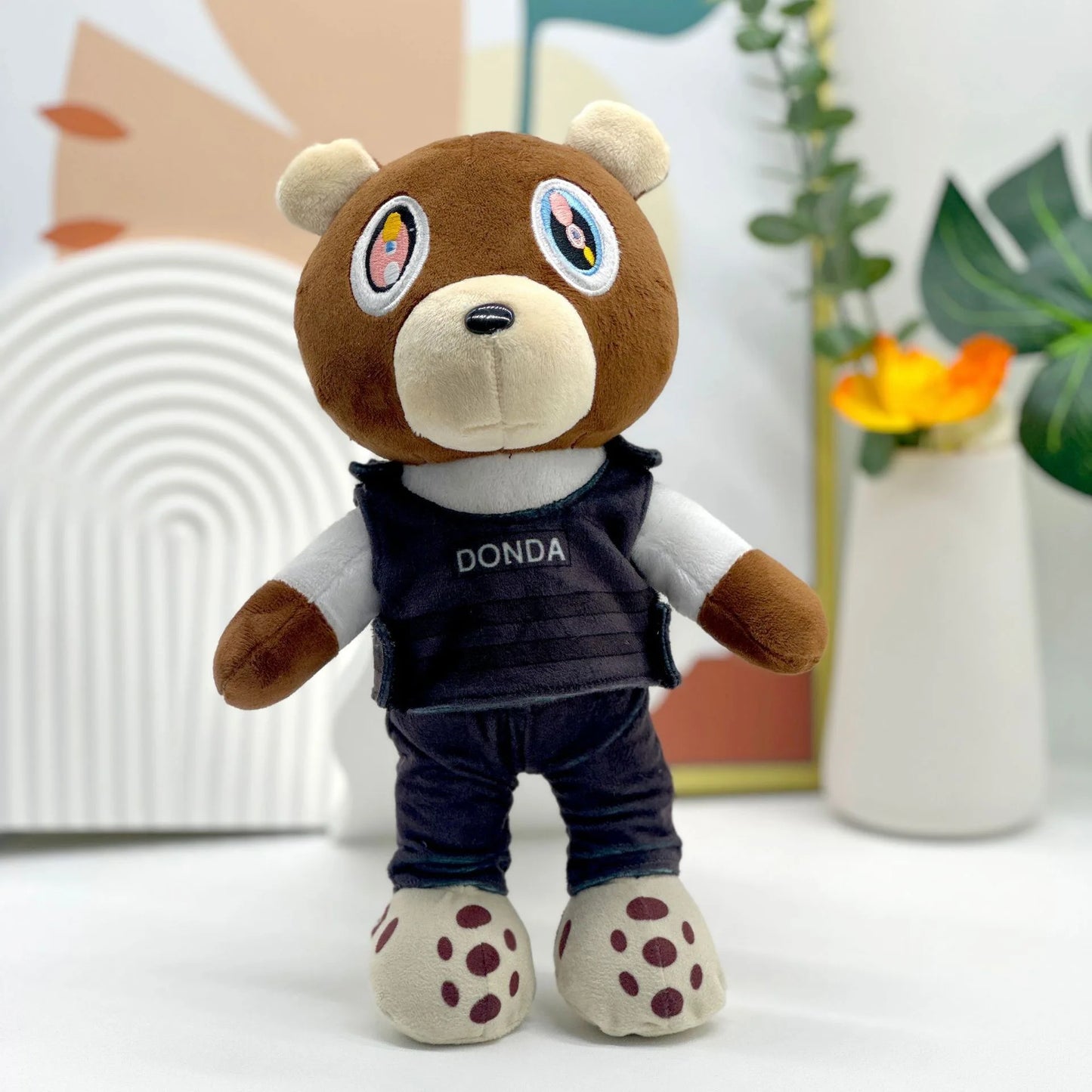 Kanye Teddy Bear Plush Toy Cartoon Bear Dolls Stuffed Soft Toy Christmas Birthday Gift For Children 26cm-30cm