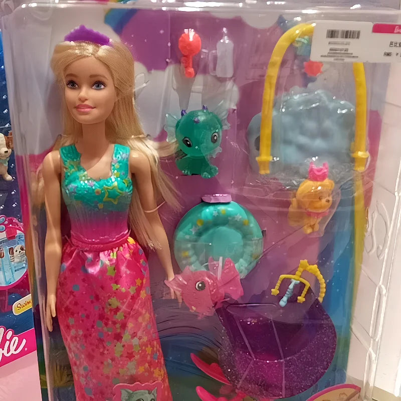 New Mattel Barbie Dolls Girls' Toys Pretty Play House Toys Birthday Gifts Princess Toys Beautiful Princess Toy For Children