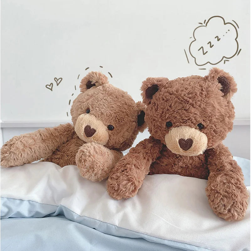 Cute Curly love Teddy Bear Plush Toy Hug Bear Dolls Children Birthday Gift Pillow Teddy bear Home Living Room Bedroom Decoration