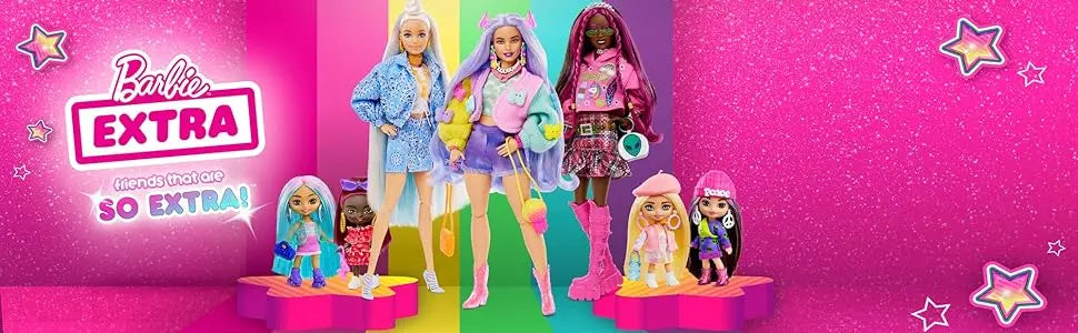 Barbie Doll Extra Mini Minis Dolls for Girls  with  Accessories Stand Toys for Girls Top Brand Birthday Christmas Gifts Assorted