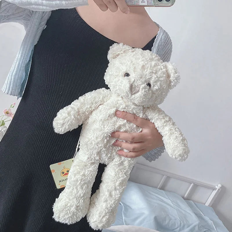 Cute Curly love Teddy Bear Plush Toy Hug Bear Dolls Children Birthday Gift Pillow Teddy bear Home Living Room Bedroom Decoration