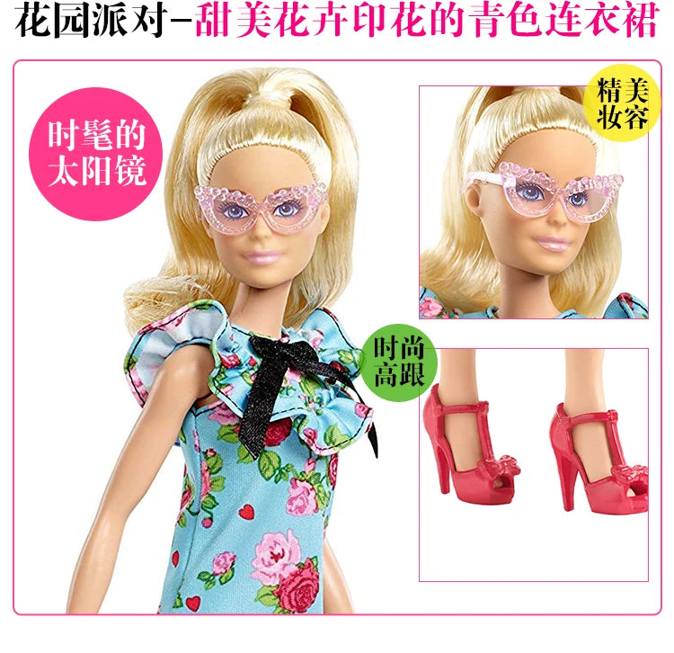2025 100% Original Mattel Barbie Fashionistas Dolls for Girls Genuine Top Brand Toys for Children Christmas Birthday Gifts