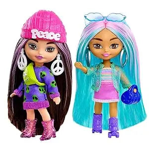 Barbie Doll Extra Mini Minis Dolls for Girls  with  Accessories Stand Toys for Girls Top Brand Birthday Christmas Gifts Assorted