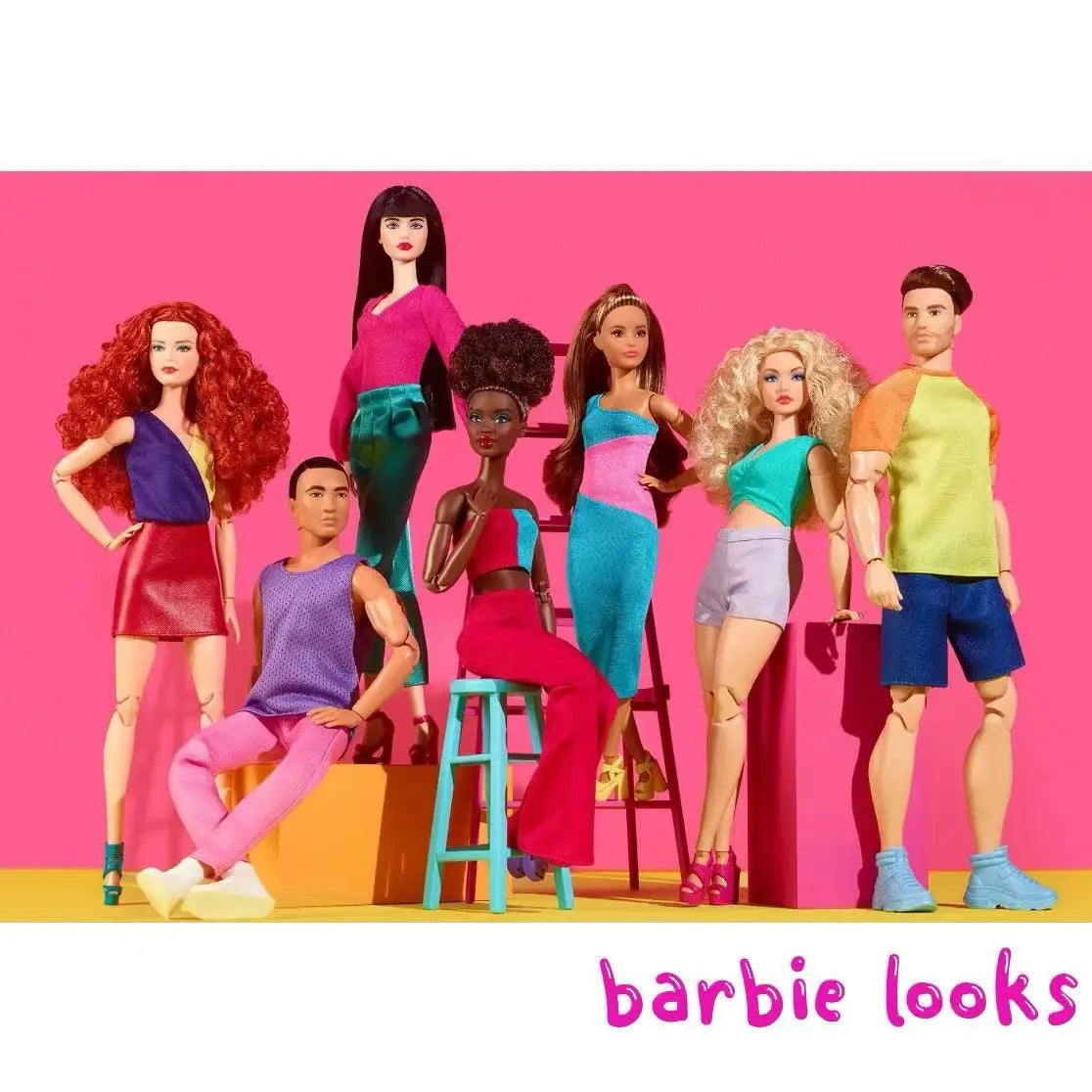Original Barbie Signature Looks Collection GXB28 Blonde Yoga Body Fashionable Celebrity Barbie Doll Limited Collection