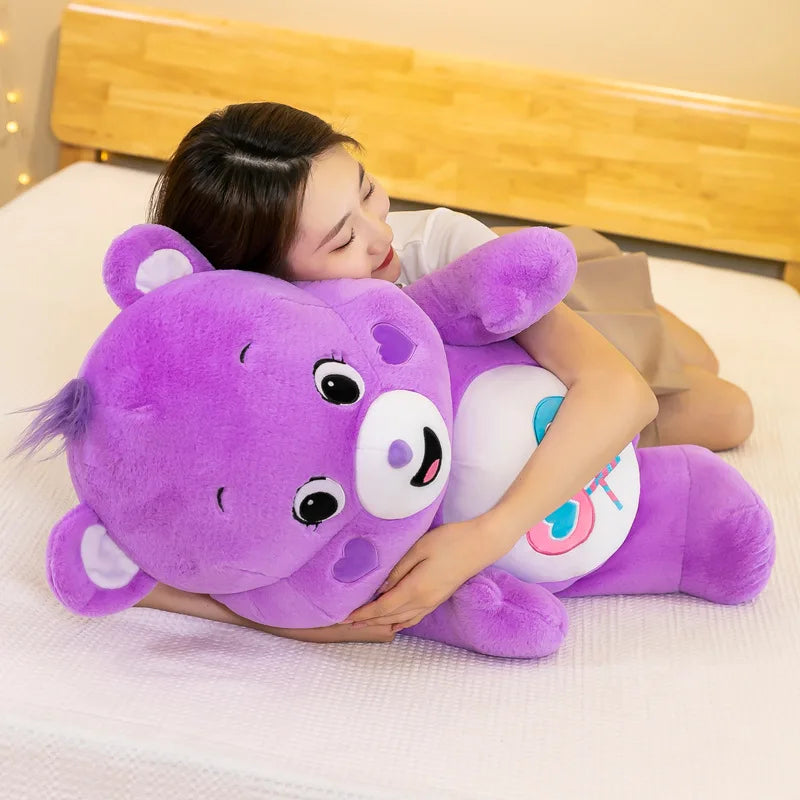 MINISO Rainbow Bear Plush Toys Lovely Care Bears Plush Toys Stuffed Dolls Homdecor Teddy Bear Sleeping Plush Pillows Friend Gift