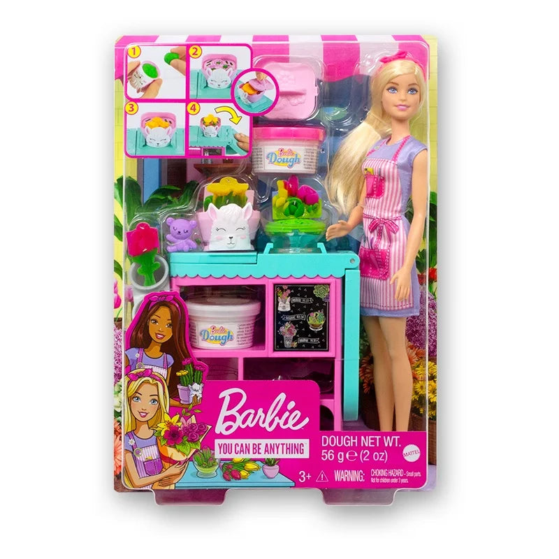 New Hot Genuine Barbie Doll Flower Shop Toy Cultivates Princess Imaginative Boys And Girls Children A Birthday Present Toy