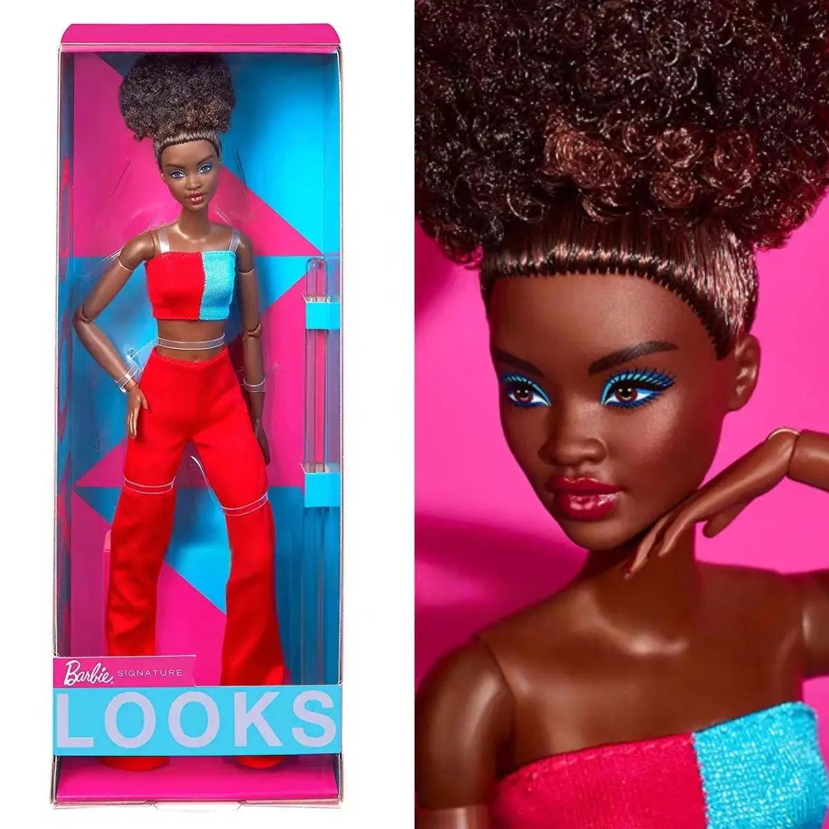 Original Barbie Signature Looks Collection GXB28 Blonde Yoga Body Fashionable Celebrity Barbie Doll Limited Collection