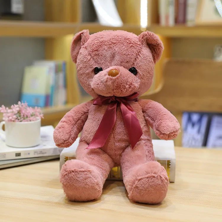 30cm 10 Styles Bear Plush Toy Soft Stuffed Animal Doll Small Pink Gray White Teddy Bear Doll Lovely Birthday Gifts For Girl Boy