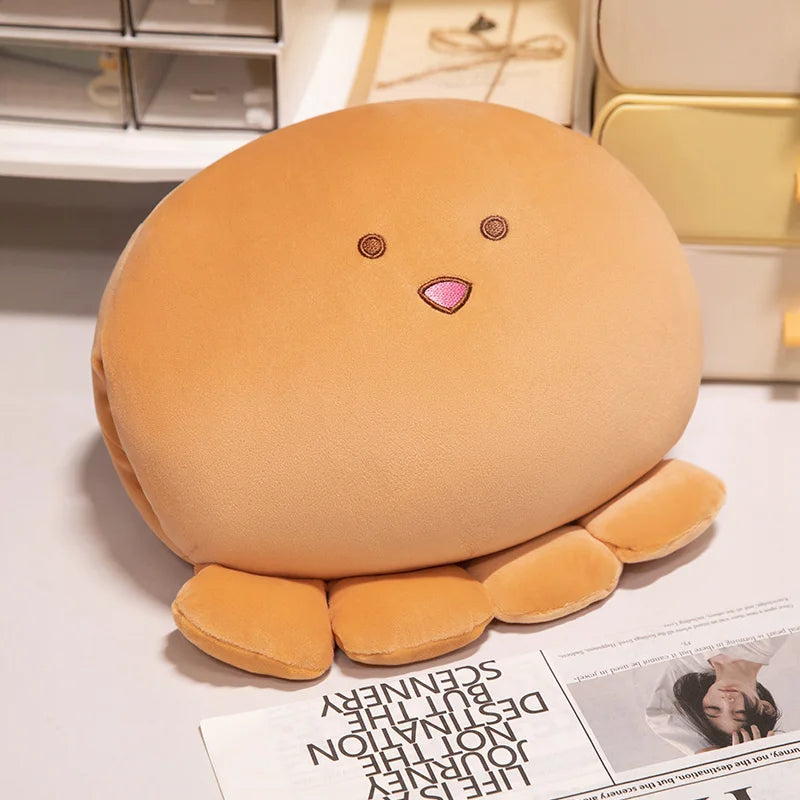 Koi Multi Style Anime Cartoon Octopus Ball Warm Hand Plush Pillow Winter Warm Hand Pillow