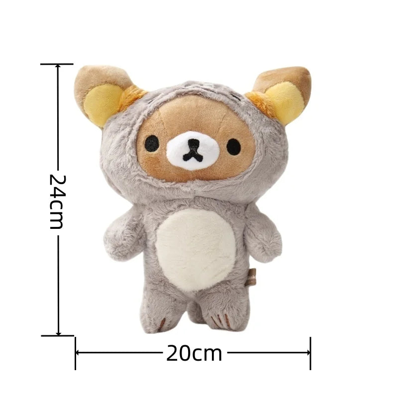 Anime Rilakkuma Cartoon Plush Doll Soft bear Toys Kawaii Room Decor Teddy Bear Plushies Cute Couple Bear Xmas Gifts For Girls