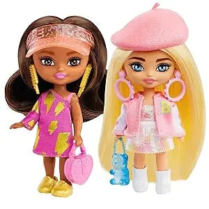 Barbie Doll Extra Mini Minis Dolls for Girls  with  Accessories Stand Toys for Girls Top Brand Birthday Christmas Gifts Assorted