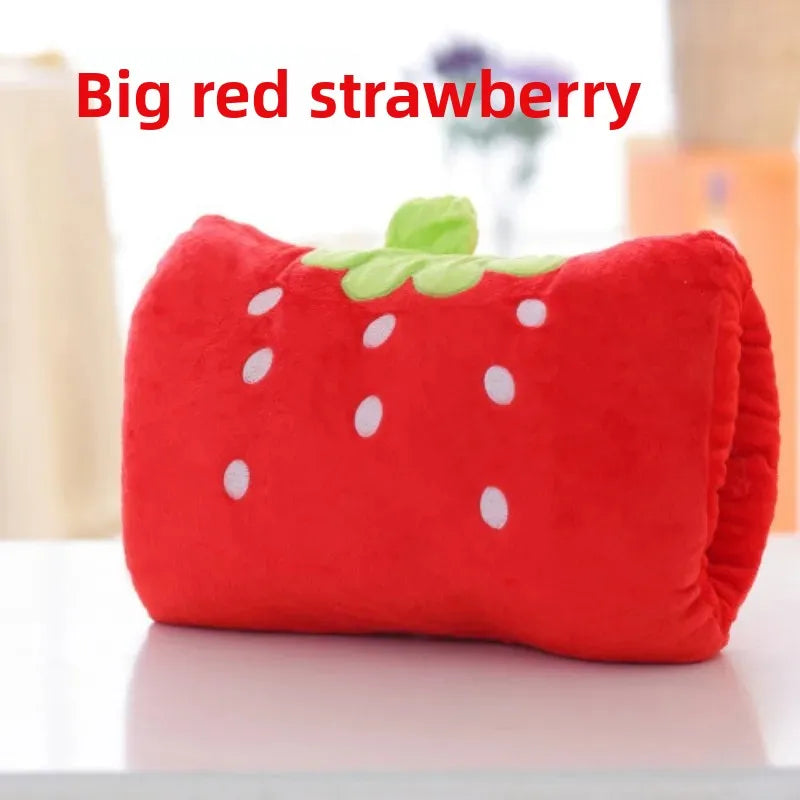 Cute Cartoon Hand Warmer Pillow Soft Stuffed Animal Creative Gift for Kids Nap Cushion Hand warmer  travel neck pillow