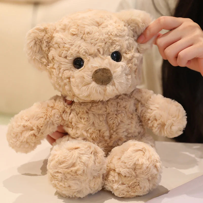 New 30cm Lovely Curly Teddy Bear Doll Brown Bear Plush Soothing Toy Stuffed Toys Room Decoration Birthday Gift for Kids,Girls
