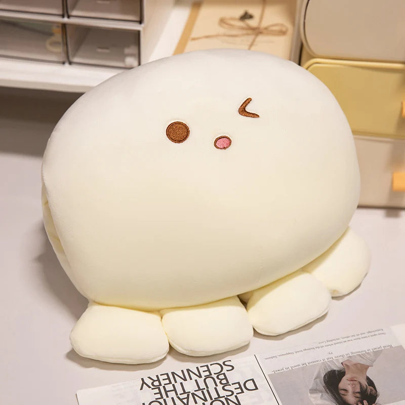 Koi Multi Style Anime Cartoon Octopus Ball Warm Hand Plush Pillow Winter Warm Hand Pillow