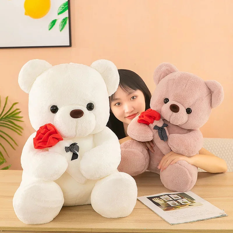 25cm Kawaii Teddy Bear Plush Toy Soft Stuffed Doll Cute Gift for Girls Romantic Home Decor Valentine's Day Special Plush Toy