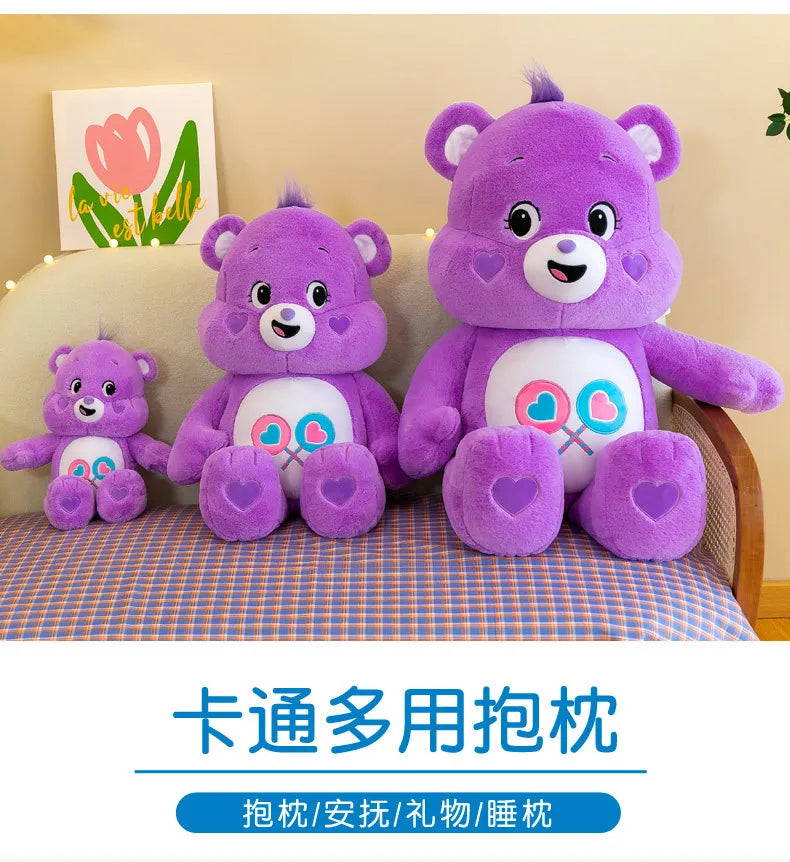 MINISO Rainbow Bear Plush Toys Lovely Care Bears Plush Toys Stuffed Dolls Homdecor Teddy Bear Sleeping Plush Pillows Friend Gift