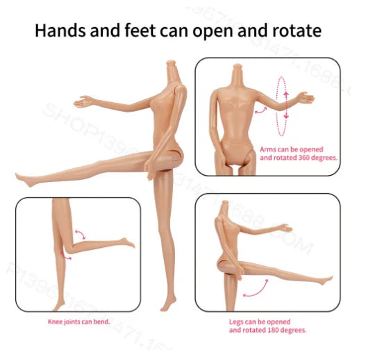 1/6 Barbi Doll Toy Fashionable And Trendy Cross Dressing Girls 30cm Barbies Full Set With Clothes for Education Birthday Gift