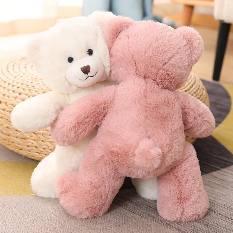 25/35CM Kawaii Teddy Bear Plush Pillow Toys Lovely Bow-Knot Bears Toys Stuffed Soft Animal Dolls Xmas Valentine Gift