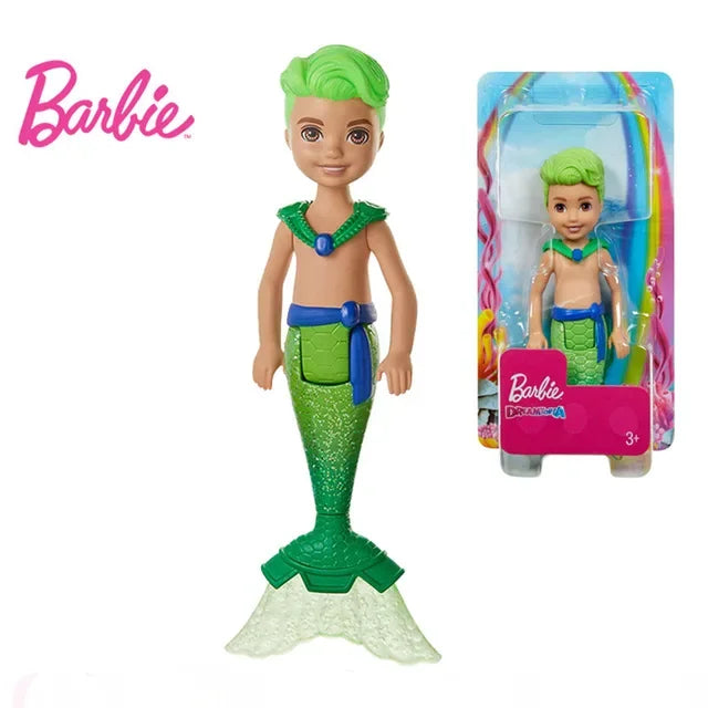 Original Mattel Barbie Dreamtopia Doll Mermaid Twinkle Light Princess with Accessories Toys for Girl Educational Props Kids Gift