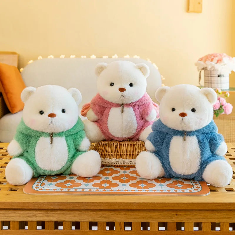 Kawaii Bear Plush Toy stuffed Animals Teddy Bear Wear Suit Soft Doll Birthday Christmas Gifts for Boy Girl