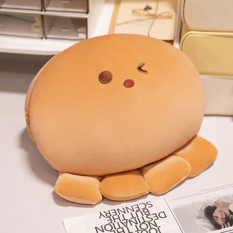 Koi Multi Style Anime Cartoon Octopus Ball Warm Hand Plush Pillow Winter Warm Hand Pillow