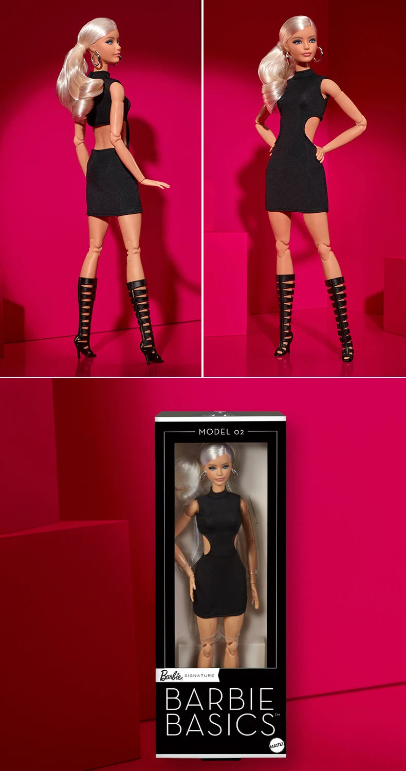 2025 New Barbie Doll Barbie Black Dress Series Handmade Toy Carl Girl Birthday Surprise Gifts