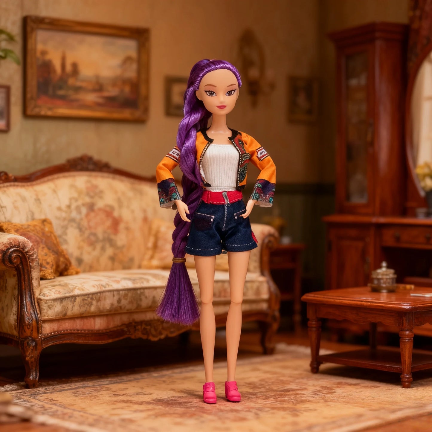 New Kpop Devil Hunter Barbie Doll Vinyl Doll Rumi mila Zoey Children's Birthday Gift Toy Desktop Ornament Gift Collection