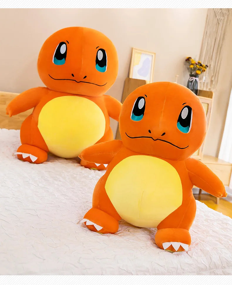 Pokemon Cute and Soft Charmander Plush Doll Accompanying Sleeping Pillow Toy Birthday Gift for Kids