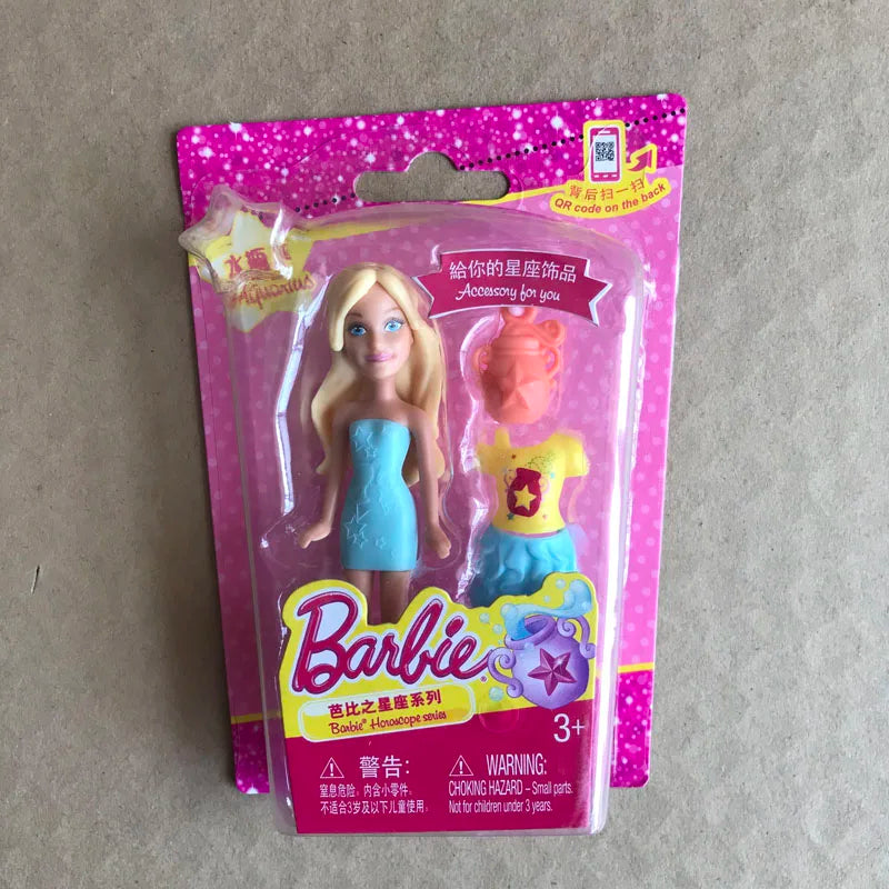 Barbie Dolls for Girls Cute Pet Constellation Series Mini Doll Genuine Girl Playing House Toys Cheap Random 1pcs