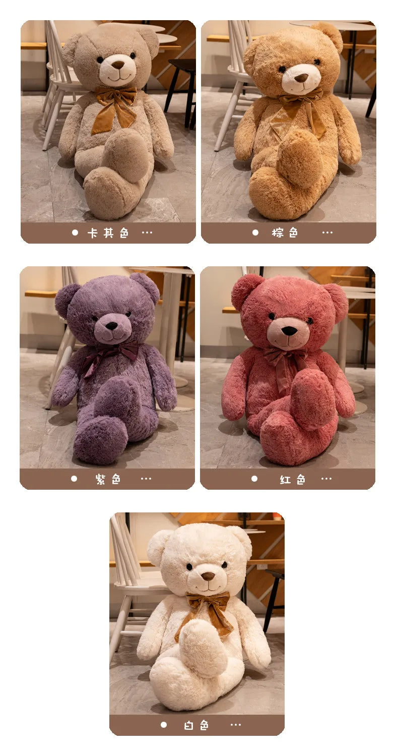 1PC Cute Large Size 90cm Stuffed Teddy Bear Plush Toy Big Embrace Bear Doll Lovers/Christmas Gifts Birthday Gift
