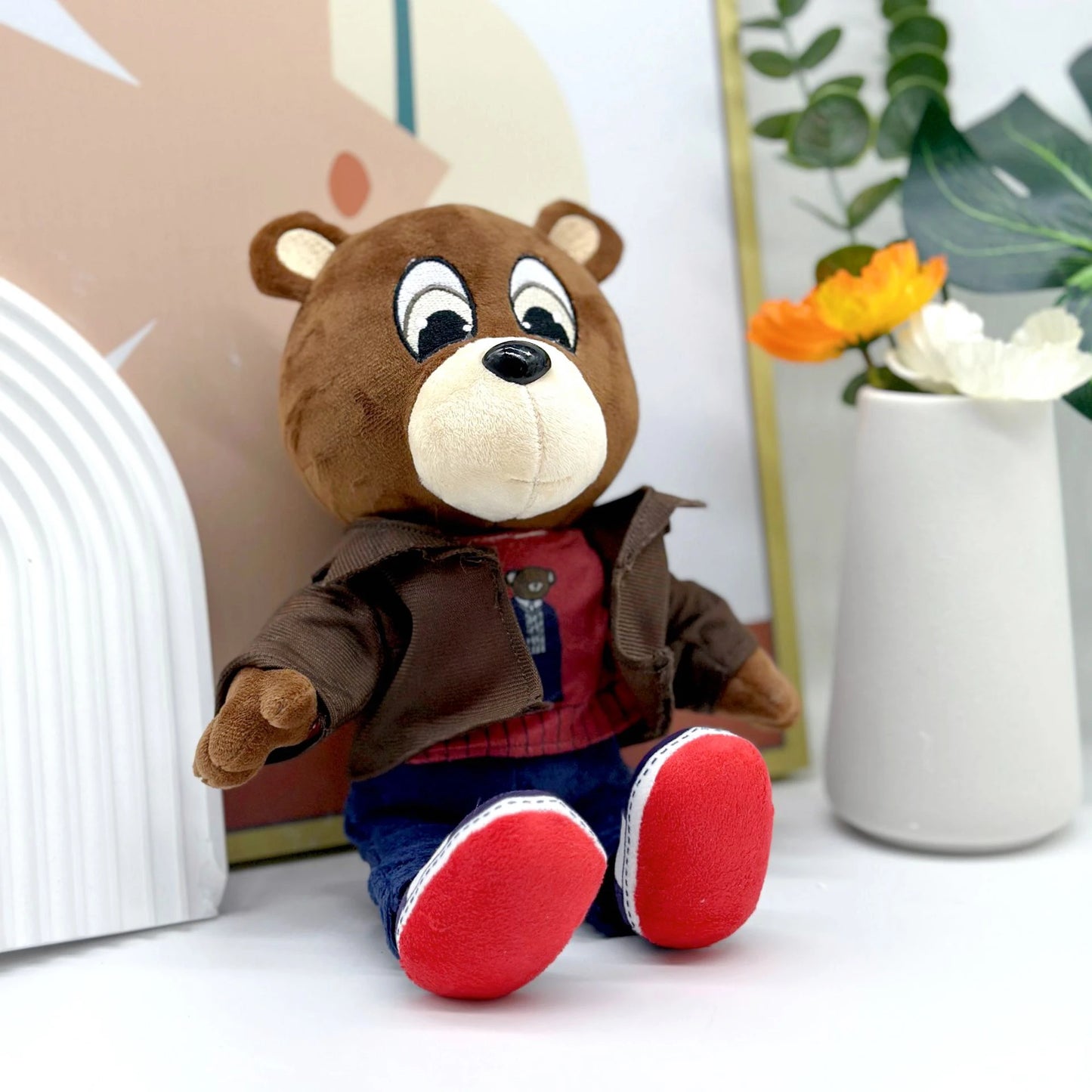 Kanye Teddy Bear Plush Toy Cartoon Bear Dolls Stuffed Soft Toy Christmas Birthday Gift For Children 26cm-30cm