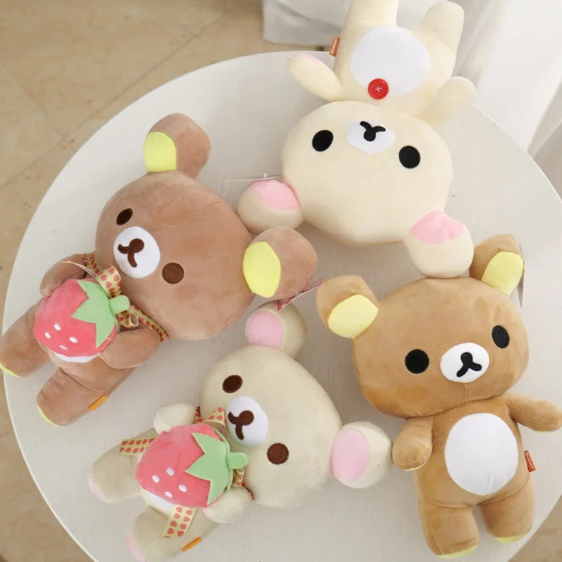 Rilakkuma Plush collection Teddy Bear Peluche Lovely Anime Bear Stuffed Doll Kawaii Room Decor Soft Birthday Xmas Gifts