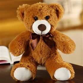 Teddy Bear Stuffed Plush Toys Cute Animal Soft Plushies Dolls Seven Colors Bear Gifts For Girls Happy Kids Birthday Party Favors