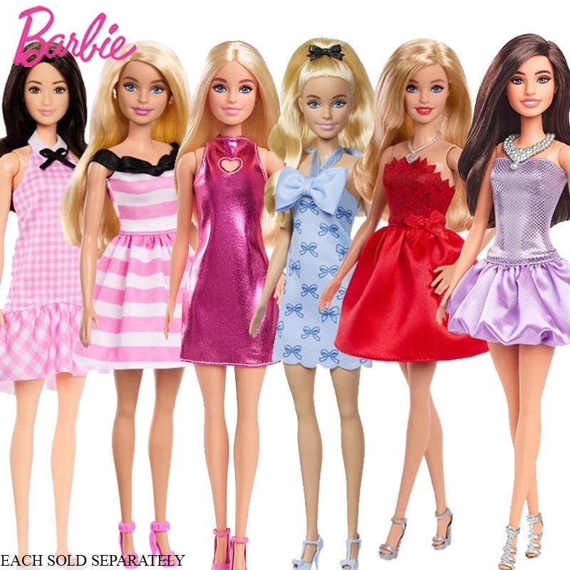2025 100% Original Mattel Barbie Fashionistas Dolls for Girls Genuine Top Brand Toys for Children Christmas Birthday Gifts
