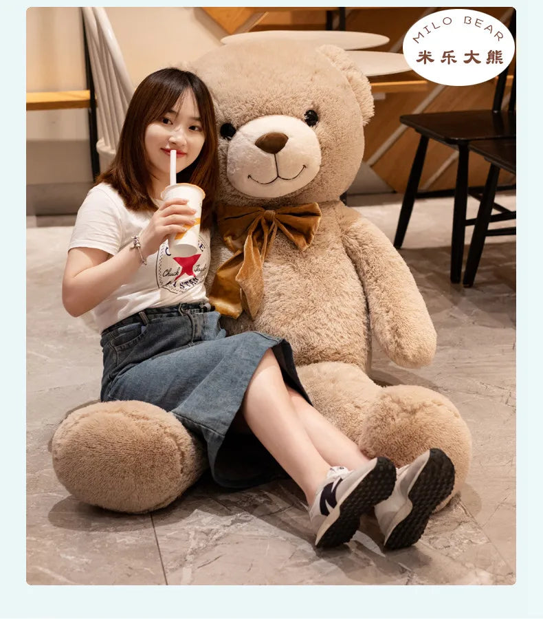 1PC Cute Large Size 90cm Stuffed Teddy Bear Plush Toy Big Embrace Bear Doll Lovers/Christmas Gifts Birthday Gift
