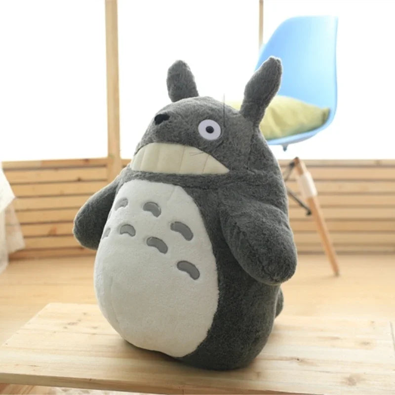 Cartoon Adorable lotus leaf Totoro Plush Toy Totoro Stuffed Doll Animal Totoro Plushies Throw Pillow Sofa Bed Room Decor Gift