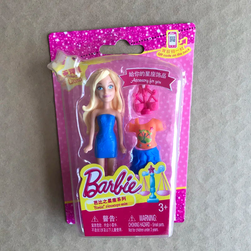 Barbie Dolls for Girls Cute Pet Constellation Series Mini Doll Genuine Girl Playing House Toys Cheap Random 1pcs