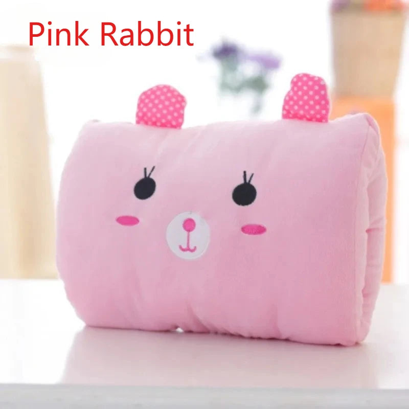 Cute Cartoon Hand Warmer Pillow Soft Stuffed Animal Creative Gift for Kids Nap Cushion Hand warmer  travel neck pillow
