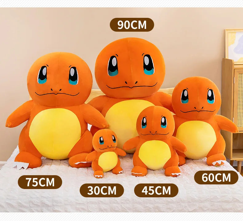 Pokemon Cute and Soft Charmander Plush Doll Accompanying Sleeping Pillow Toy Birthday Gift for Kids