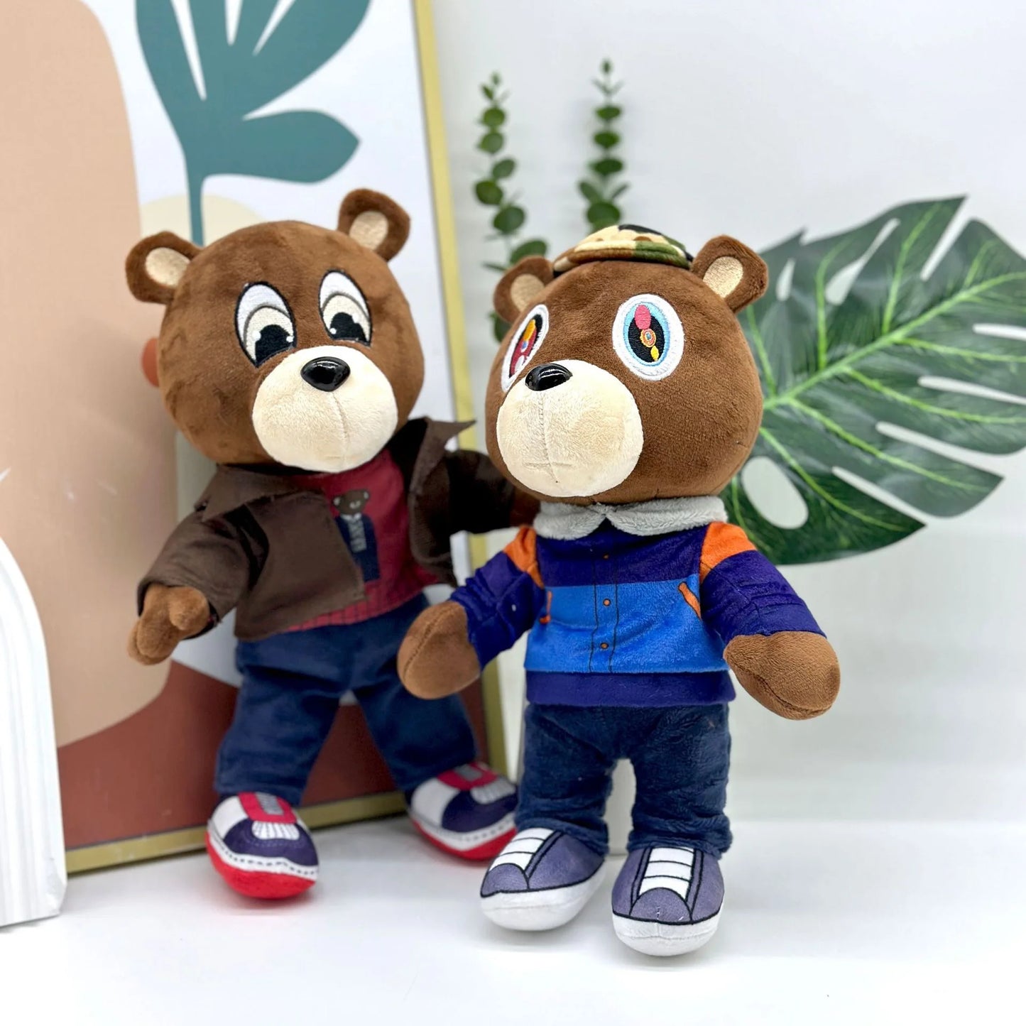 Kanye Teddy Bear Plush Toy Cartoon Bear Dolls Stuffed Soft Toy Christmas Birthday Gift For Children 26cm-30cm